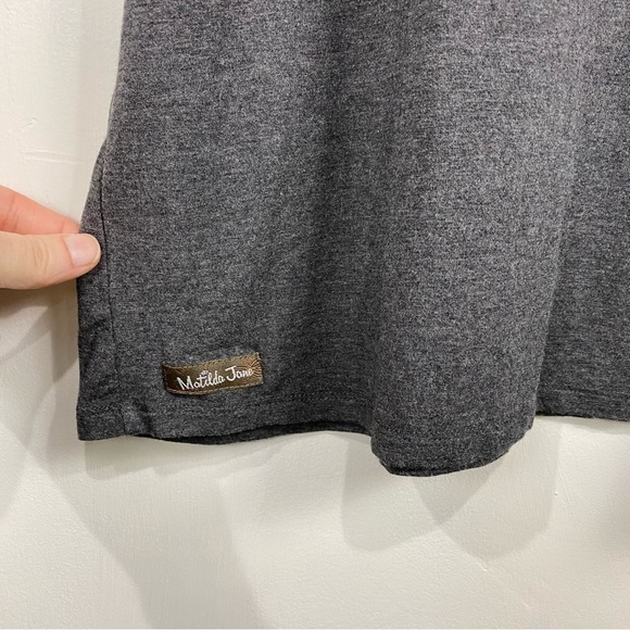 Matilda Jane Live To Teach Short Peplum Sleeve T-Shirt Mini Dress Gray Small - Picture 6 of 6